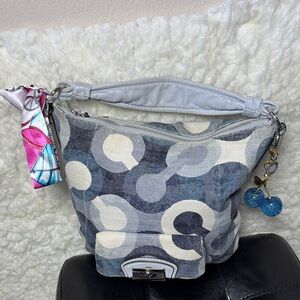 Coach Kristin Denim Graphic op art